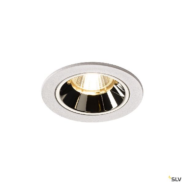 NUMINOS® S, encastré de plafond, 40°, blanc/chrome, LED, 8,6W, 3000K, IP20/IP44 1003810