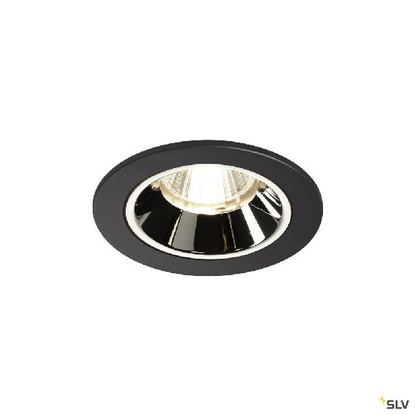 NUMINOS® S, encastré de plafond, 20°, noir/chrome, LED, 8,6W, 4000K, IP20/IP44 1003819