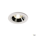 NUMINOS® S, encastré de plafond, 20°, blanc/chrome, LED, 8,6W, 4000K, IP20/IP44 1003831