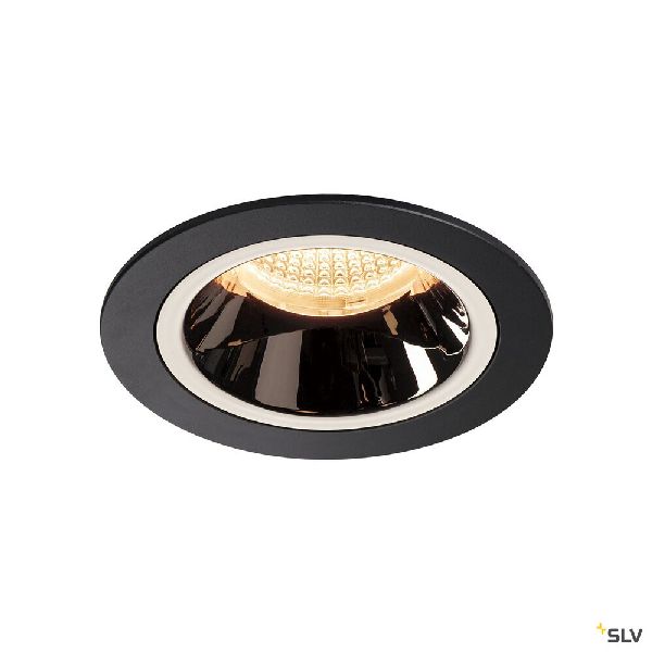 NUMINOS® M, encastré de plafond, 20°, noir/chrome, LED, 17,55W, 2700K, IP20/IP44 1003843