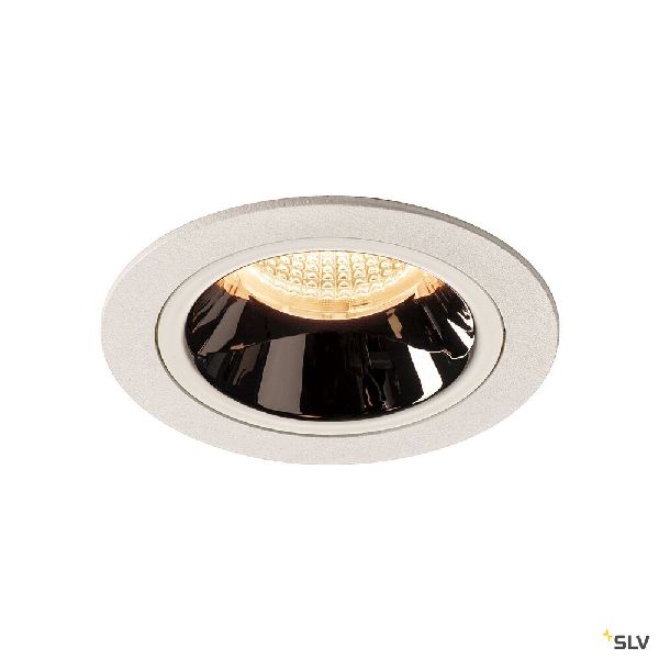 NUMINOS® M, encastré plafond, 20°, blanc/chrome, LED, 17,55W, 2700K, IP20/IP44 1003855