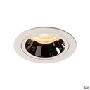 NUMINOS® M, encastré plafond, 20°, blanc/chrome, LED, 17,55W, 2700K, IP20/IP44 1003855