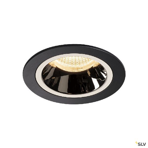 NUMINOS® M, encastré de plafond, 40°, noir/chrome, LED, 17,55W, 3000K, IP20/IP44 1003870