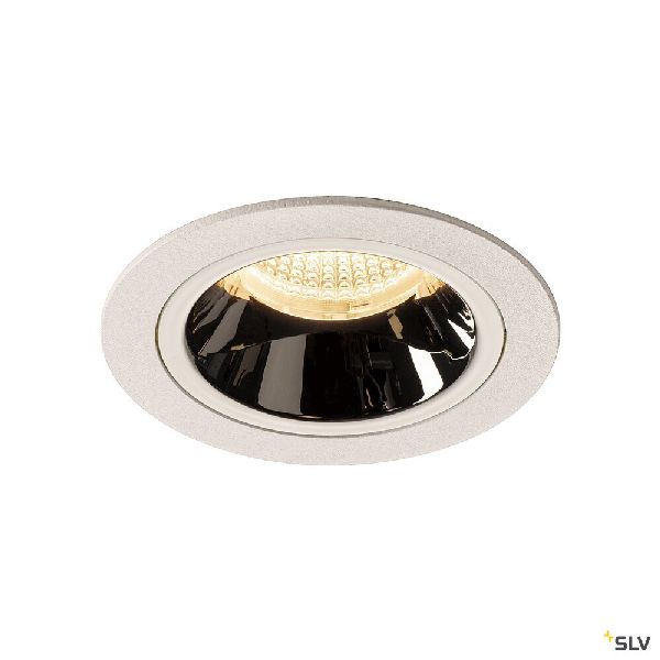 NUMINOS® M, encastré plafond, 20°, blanc/chrome, LED, 17,55W, 3000K, IP20/IP44 1003879