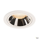 NUMINOS® L, encastré plafond, 20°, blanc/chrome, LED, 25,41W, 2700K, IP20/IP44 1003927