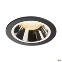 NUMINOS® L, encastré de plafond, 20°, noir/chrome, LED, 25,41W, 3000K, IP20/IP44 1003939