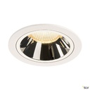 NUMINOS® L, encastré plafond, 55°, blanc/chrome, LED, 25,41W, 3000K, IP20/IP44 1003957