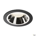 NUMINOS® L, encastré de plafond, 40°, noir/chrome, LED, 25,41W, 4000K, IP20/IP44 1003966