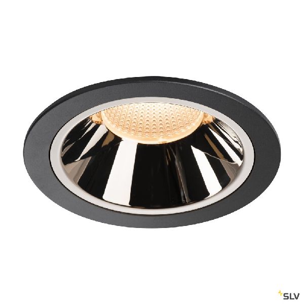 NUMINOS® XL, encastré de plafond, 20°, noir/chrome, LED, 37,4W, 2700K, IP20/IP44 1003987