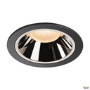 NUMINOS® XL, encastré de plafond, 55°, noir/chrome, LED, 37,4W, 2700K, IP20/IP44 1003993