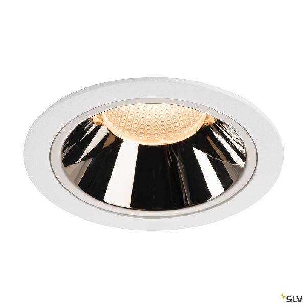 NUMINOS® XL, encastré plafond, 40°, blanc/chrome, LED, 37,4W, 2700K, IP20/IP44 1004002