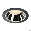 NUMINOS® XL, encastré de plafond, 20°, noir/chrome, LED, 37,4W, 3000K, IP20/IP44 1004011
