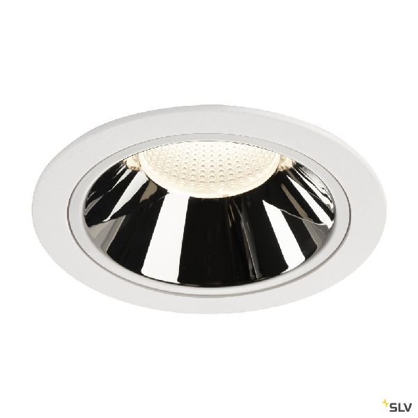 NUMINOS® XL, encastré plafond, 40°, blanc/chrome, LED, 37,4W, 4000K, IP20/IP44 1004050