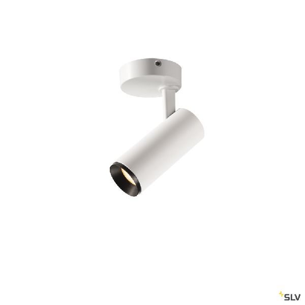 NUMINOS® S, plafonnier orientable, 45°, blanc/noir, LED, 11W, 2700K, variable 1004104