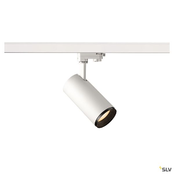 NUMINOS® M, spot pr rail 3 allumages, 24°, blanc/noir, LED, 20W, 2700K Triac 1004174