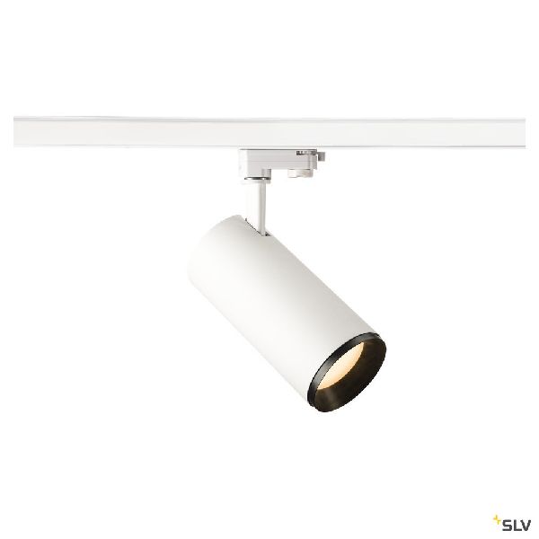 NUMINOS® L, spot pr rail 3 allumages, 24°, blanc/noir, LED, 28W, 2700K Triac 1004270