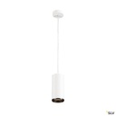 NUMINOS® L, suspension, 24°, blanc/noir, LED, 28W, 2700K, variable Dali 1004630