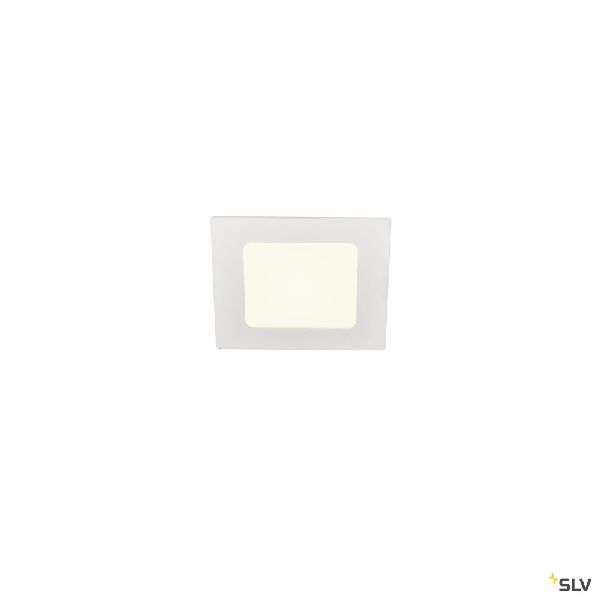 SENSER 12, encastré de plafond intérieur, carré, blanc, LED, 6W, 4000K 1004697