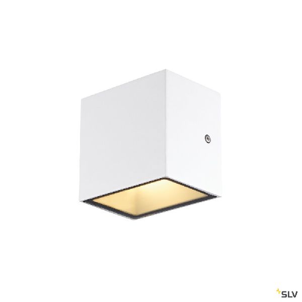 SITRA CUBE, applique ext, S, simple, blanc LED 6,2W 3000K/4000K IP44 CCT Switch 1005149