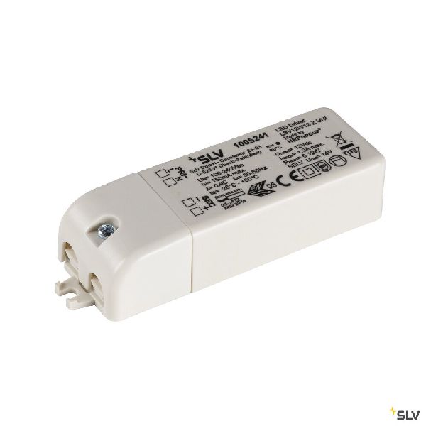 Alimentation LED, intérieur, blanc, 12W, 12V, avec serre-câble 1005241