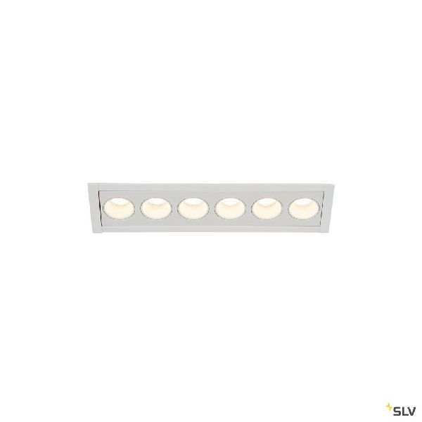 MILANDOS 6, encastré de plafond intérieur, blanc, LED, 12W, 2700K 1005417