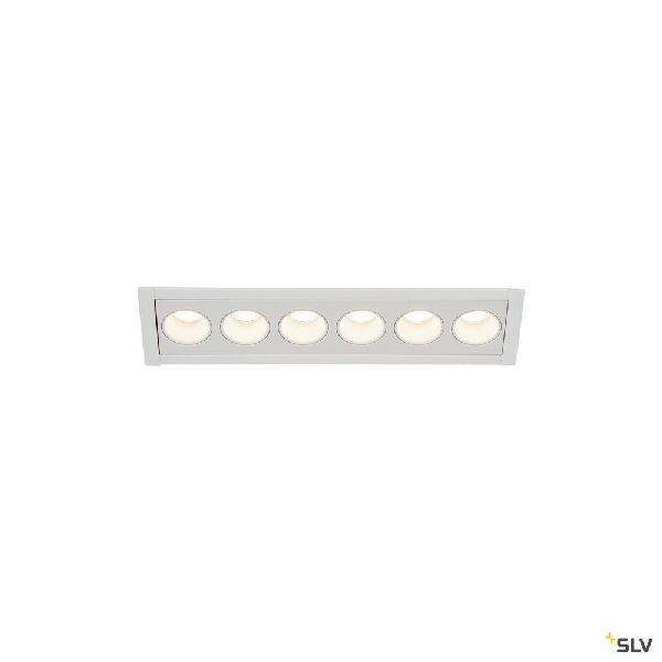 MILANDOS 6, encastré de plafond intérieur, blanc, LED, 12W, 3000K 1005418