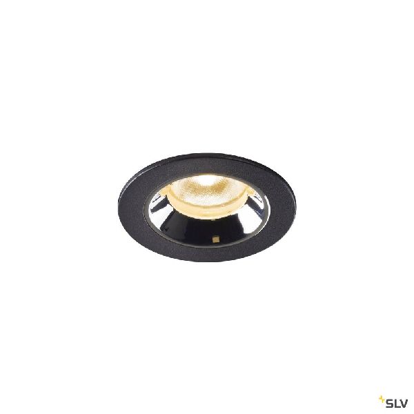 NUMINOS® XS, encastré plafond int, 20°, noir/chrome, LED, 7W, 3000K, IP20/IP44 1005519