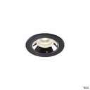 NUMINOS® XS, encastré plafond int, 20°, noir/chrome, LED, 7W, 4000K, IP20/IP44 1005537