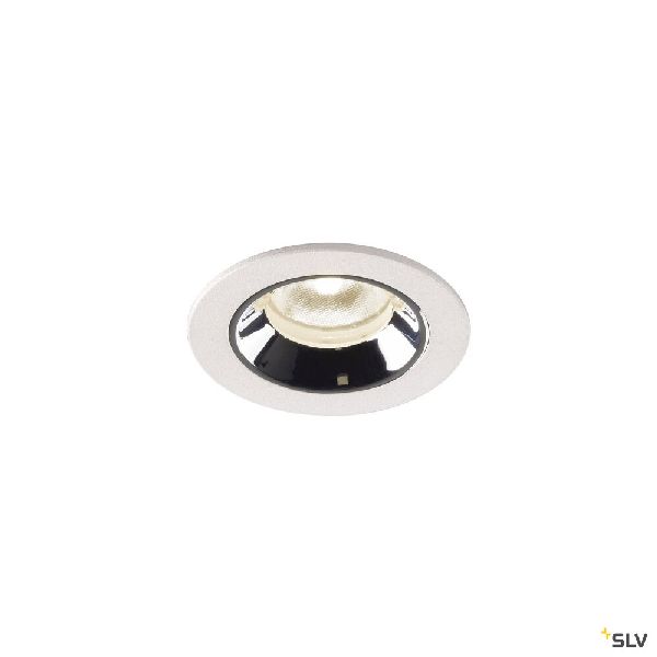 NUMINOS® XS, encastré plafond int, 40°, blanc/chrome, LED, 7W, 4000K, IP20/IP44 1005549