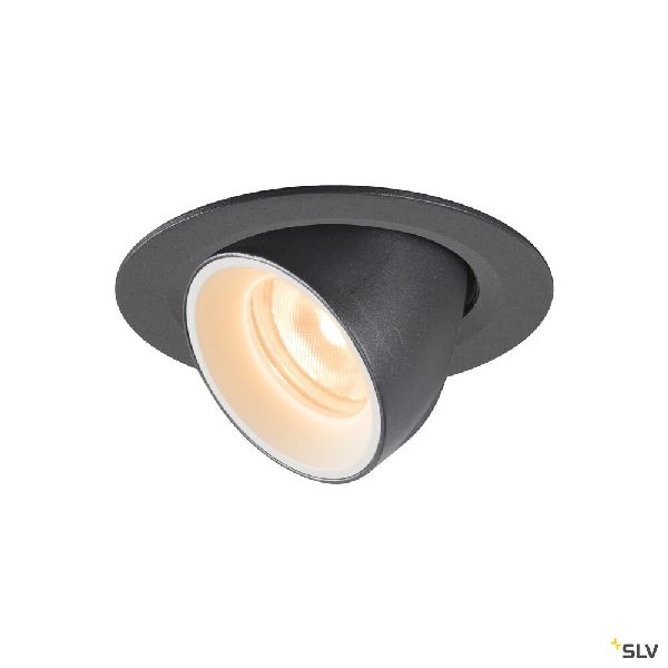 NUMINOS® GIMBLE XS, encastré de plafond int, 40°, noir/blanc, LED, 7W, 2700K 1005817