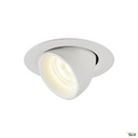 NUMINOS® GIMBLE XS, encastré de plafond intérieur, 20°, blanc, LED, 7W, 4000K 1005859