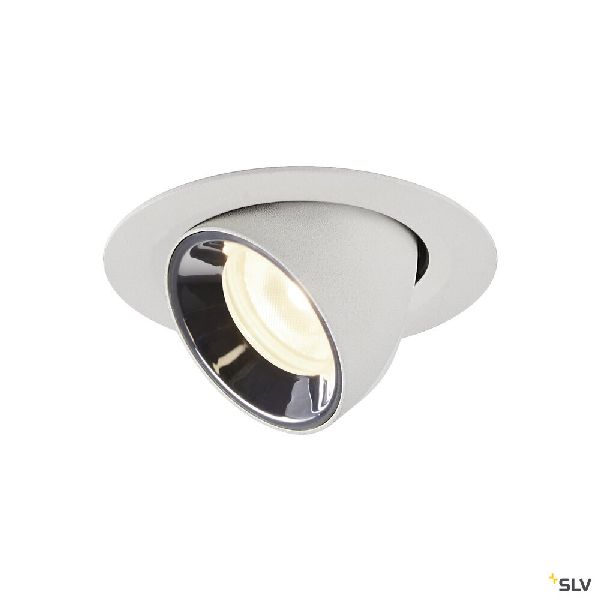 NUMINOS® GIMBLE XS, encastré de plafond int, 20°, blanc/chrome, LED, 7W, 4000K 1005860