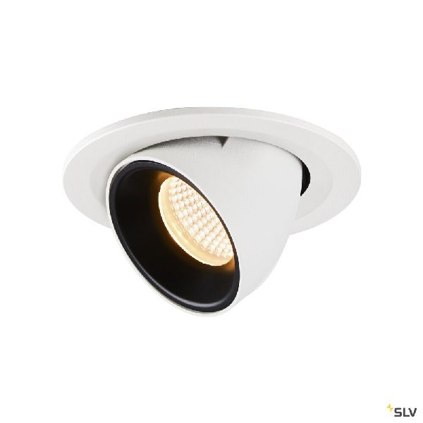 NUMINOS® GIMBLE S, encastré de plafond int, 20°, blanc/noir, LED, 8,6W, 3000K 1005894