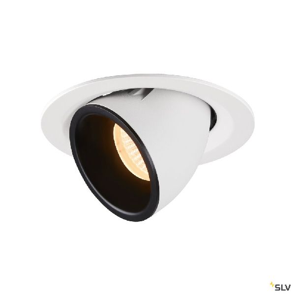 NUMINOS® GIMBLE M, encastré de plafond int, 40°, blanc/noir, LED, 17,5W, 2700K 1005933