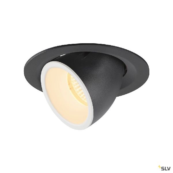 NUMINOS® GIMBLE M, encastré de plafond int, 55°, noir/blanc, LED, 17,5W, 3000K 1005946