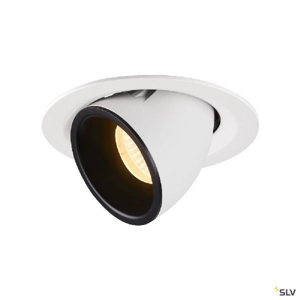 NUMINOS® GIMBLE M, encastré de plafond int, 20°, blanc/noir, LED, 17,5W, 3000K 1005948