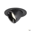 NUMINOS® GIMBLE M, encastré de plafond int, 20°, noir/chrome, LED, 17,5W, 4000K 1005959