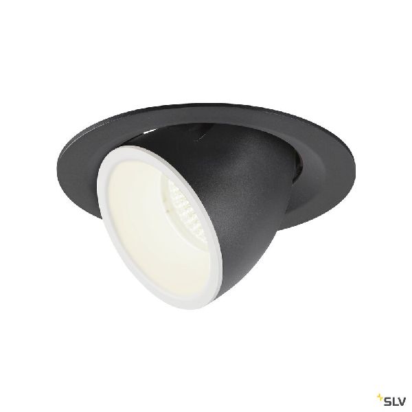 NUMINOS® GIMBLE M, encastré de plafond int, 55°, noir/blanc, LED, 17,5W, 4000K 1005964