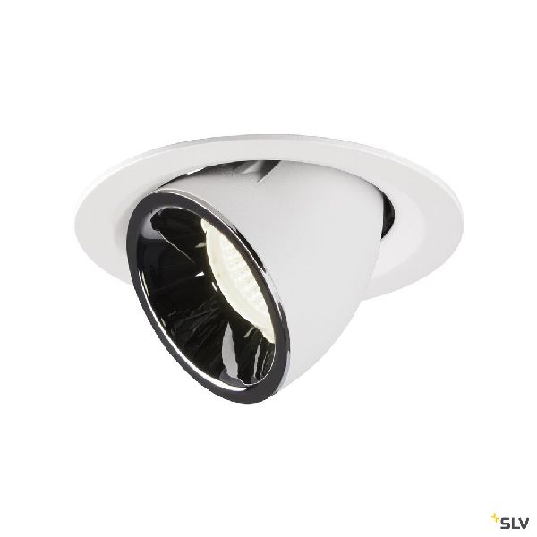 NUMINOS® GIMBLE M, encastré de plafond int, 55°, blanc/chrome, LED, 17,5W, 4000K 1005974