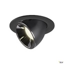 NUMINOS® GIMBLE L, encastré de plafond int, 20°, noir/chrome, LED, 25,4W, 4000K 1006013