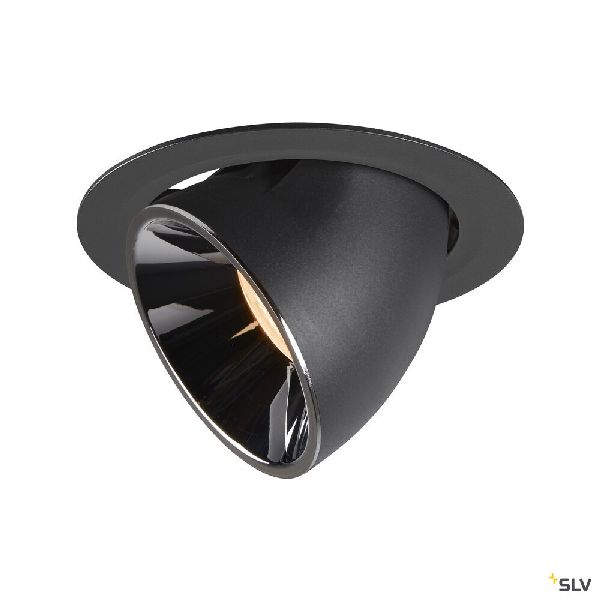 NUMINOS® GIMBLE XL, encastré de plafond int, 20°, noir/chrome, LED, 37,4W, 2700K 1006031