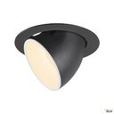 NUMINOS® GIMBLE XL, encastré de plafond int, 20°, noir/blanc, LED, 37,4W, 3000K 1006048