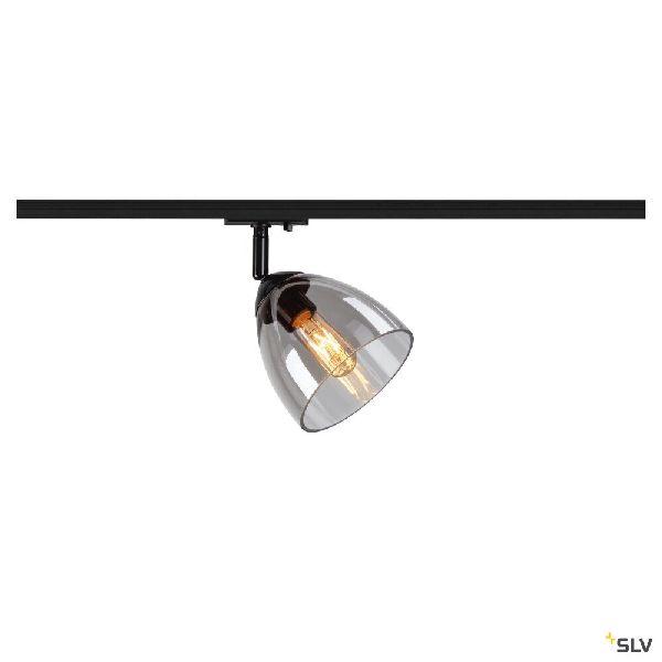 PARA CONE GL, spot rail 1 allumage intérieur, verre fumé, noir, GU10, 25W max 1006155