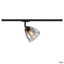 PARA CONE GL, spot rail 1 allumage intérieur, verre fumé, noir, GU10, 25W max 1006155