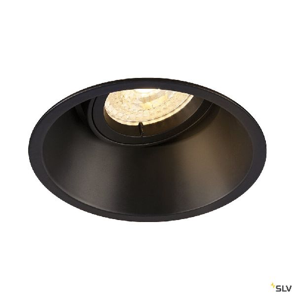 HORN-T, encastré de plafond intérieur, noir mat, GU10/QPAR51, 50W max 113140