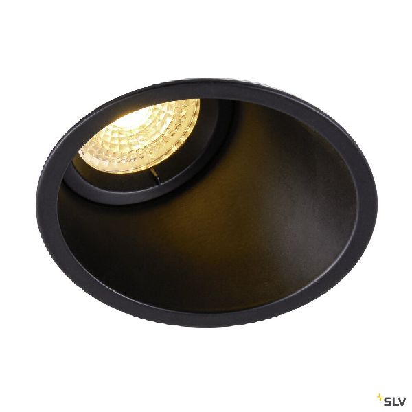 HORN-A, encastré de plafond intérieur, noir mat, GU10/QPAR51, 50W max, IP21 113150