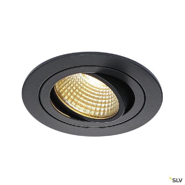 NEW TRIA 77, rond, LED noir 9,1W 2700K 38°, alim et clips ressorts inclus 113870