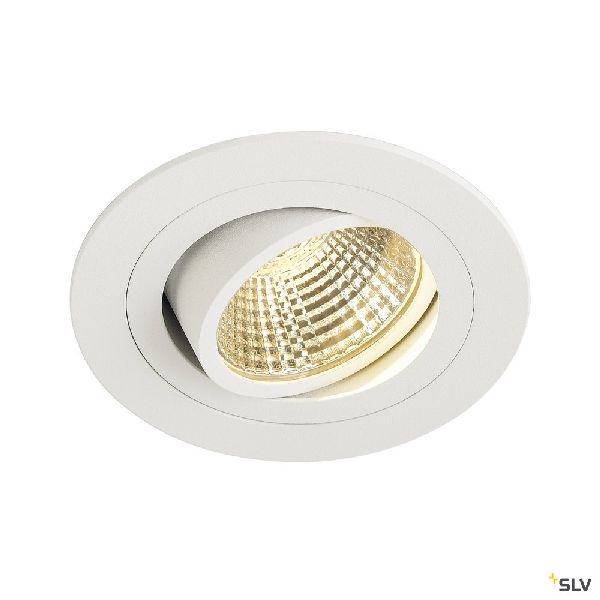 NEW TRIA 77, rond, LED, blanc mat, 9,1W, 2700K, 38°, alimentation et c 113871