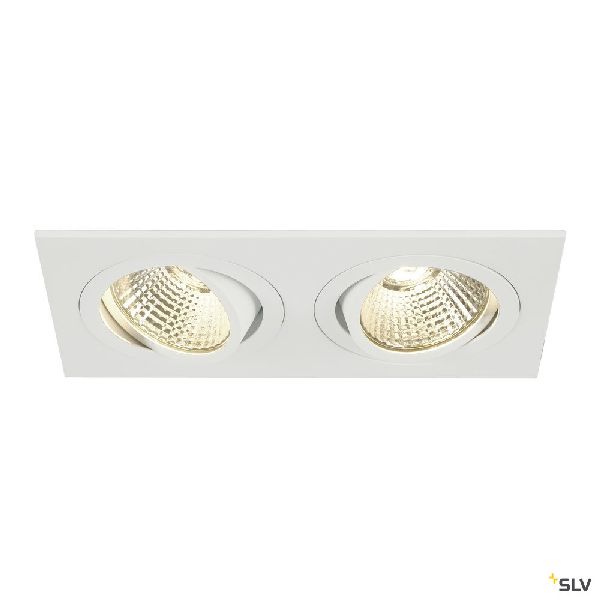 NEW TRIA 155, double, LED, blanc, 14W, 3000K, 38°, clips ressor 113921