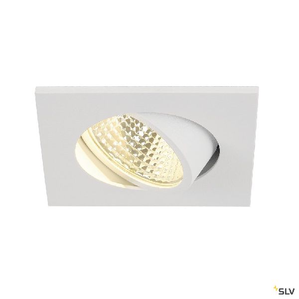 NEW TRIA 68 carré, LED, encastré, blanc mat, 5,3W, 3000K, 38°, ali 113961